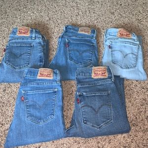 Bundle of Levi Skinny Jeans